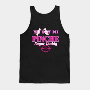 Yo Soy MI pinche sugar daddy candy wrapped design (black) Tank Top